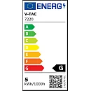 Λαμπτήρας LED E27 ST64 Long Filament Amper 5Watt Θερμό Λευκό VT-2066 V-TAC 217220 Λαμπτήρας LED E27 ST64 Long Filament Amper 5Watt Θερμό Λευκό VT-2066 V-TAC 217220