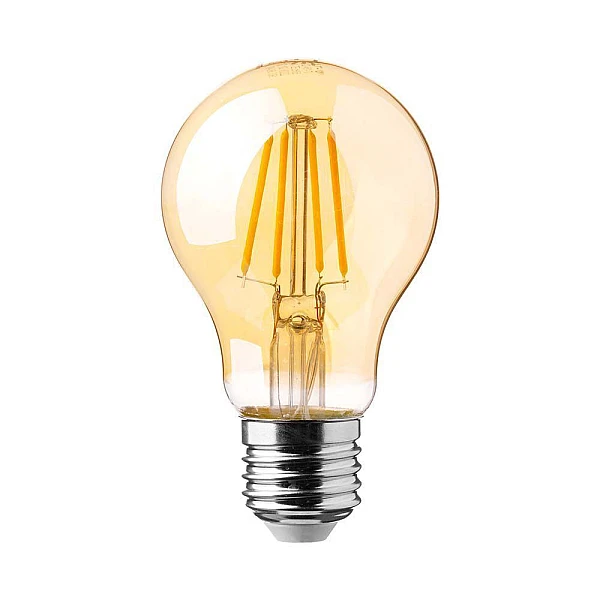 Λαμπτήρας Led E27 Filament Amber A60 12Watt Θερμό Λευκό VT-2123 V-TAC 217457