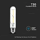 Λαμπτήρας Led E27 Filament T30 2Watt Θερμό λευκό VT-2042 V-TAC 217251 Λαμπτήρας Led E27 Filament T30 2Watt Θερμό λευκό VT-2042 V-TAC 217251