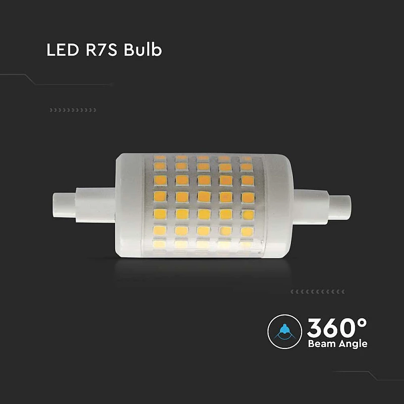 Λαμπτήρας LED προβολέα R7S 7watt Φυσικό λευκό 78mm VT-2237 V-TAC 212714 Λαμπτήρας LED προβολέα R7S 7watt Φυσικό λευκό 78mm VT-2237 V-TAC 212714