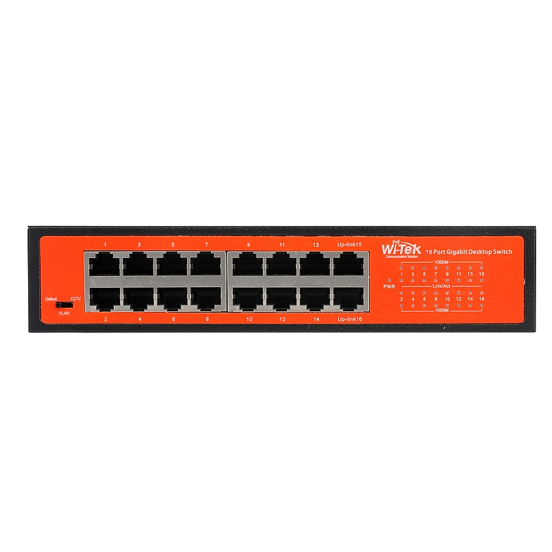 Wi-Tek WI-SG116D v2 Unmanaged L2 Switch με 16 Θύρες Gigabit (1Gbps) Ethernet Wi-Tek WI-SG116D v2 Unmanaged L2 Switch με 16 Θύρες Gigabit (1Gbps) Ethernet
