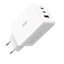 XO-CE13(Eu) Φορτιστής Χωρίς Καλώδιο GaN 65W 3 εξόδους 2X USB-C+USB-A Power Delivery Λευκός 