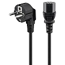 Καλώδιο Τροφοδοσίας Schuko - IEC C13 Cable 1.2m μαύρο χρώμα 40023 OEM