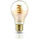 Λαμπτήρας Led E27 Filament Amber Spiral A60 4Watt Θερμό Λευκό VT-2028 V-TAC 217335 Λαμπτήρας Led E27 Filament Amber Spiral A60 4Watt Θερμό Λευκό VT-2028 V-TAC 217335