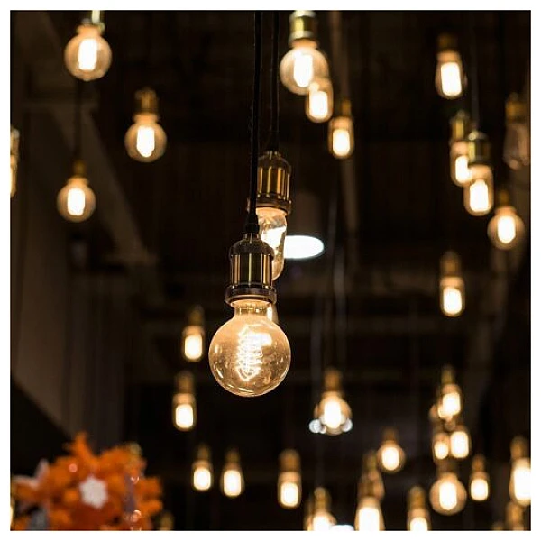 Λαμπτήρας Led E27 Filament Amber Spiral G125 5Watt Θερμό Λευκό VT-2085 V-TAC 217216