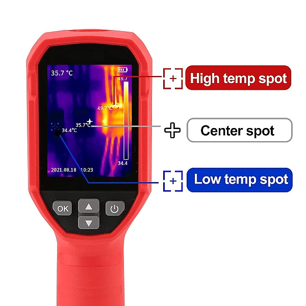 Uni-T UTi120S Θερμοκάμερα με Οθόνη 2.4" για Θερμοκρασίες από -20 ℃ ~ 400 ℃