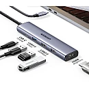 Ugreen CM478 Hub 5 Θυρών USB 3.0 με σύνδεση USB-C Ασημί 15495