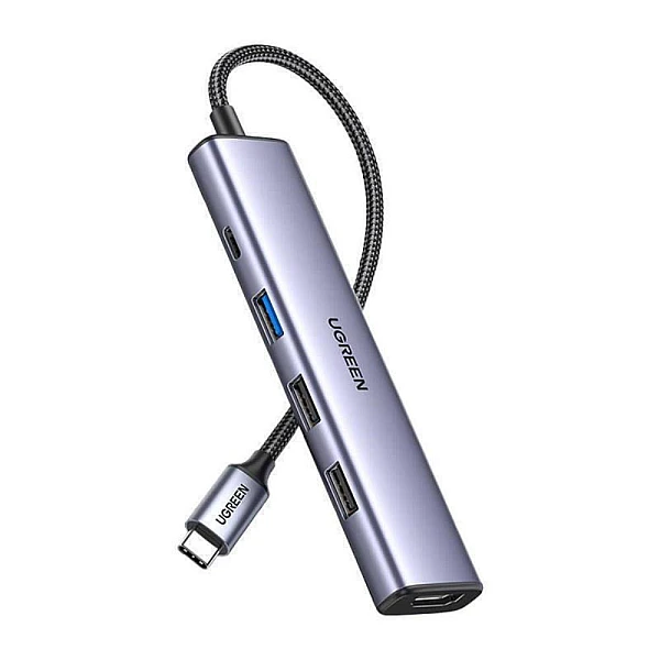 Ugreen CM478 Hub 5 Θυρών USB 3.0 με σύνδεση USB-C Ασημί 15495