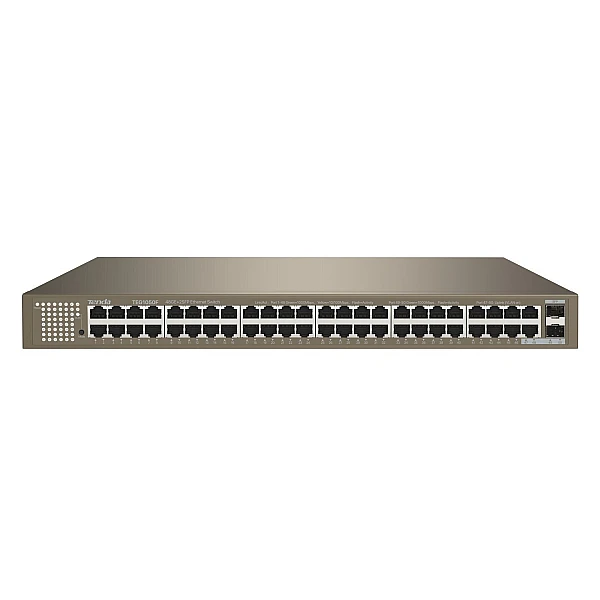 Tenda TEG1050F Unmanaged Switch με 48 Θύρες Gigabit (1Gbps) Ethernet και 2 SFP Θύρες