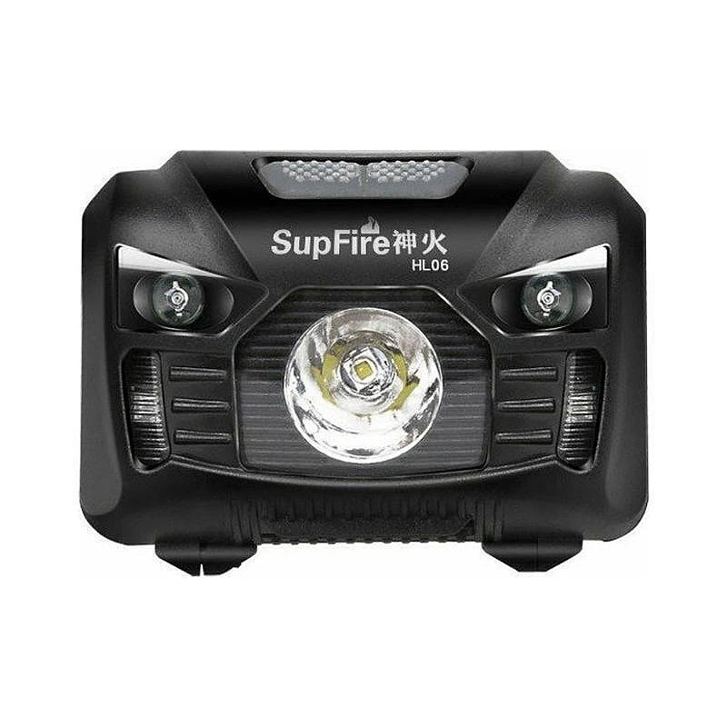 Superfire HL06 Επαναφορτιζόμενος Φακός Κεφαλής LED IP44 με Μέγιστη Φωτεινότητα 500lm Μαύρο Superfire HL06 Επαναφορτιζόμενος Φακός Κεφαλής LED IP44 με Μέγιστη Φωτεινότητα 500lm Μαύρο