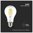 Λαμπτήρας Led E27 Filament A60 10Watt Ψυχρό λευκό VT-1981 V-TAC 214412 Λαμπτήρας Led E27 Filament A60 10Watt Ψυχρό λευκό VT-1981 V-TAC 214412