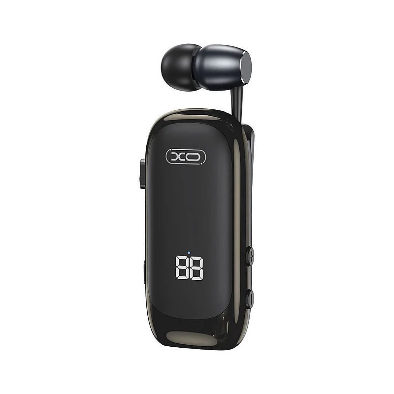 XO - BE51 Bluetooth Μονό Ακουστικό με Καλώδιο που μαζεύει Μαύρο V5.4 XO - BE51 Bluetooth Μονό Ακουστικό με Καλώδιο που μαζεύει Μαύρο V5.4