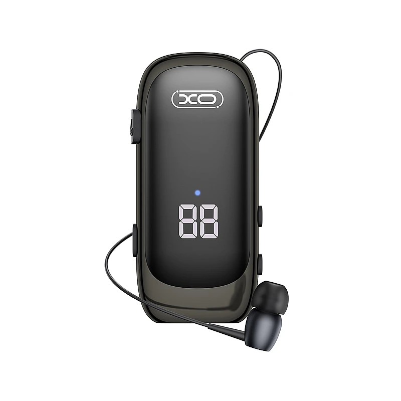 XO - BE51 Bluetooth Μονό Ακουστικό με Καλώδιο που μαζεύει Μαύρο V5.4 XO - BE51 Bluetooth Μονό Ακουστικό με Καλώδιο που μαζεύει Μαύρο V5.4