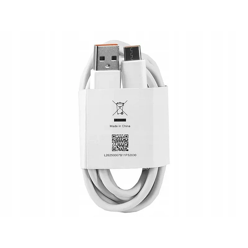 Καλώδιο Φόρτισης Xiaomi Super Fast USB 6A 120W Type C 1m (Bulk) - Λευκό