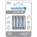 EverActive Μπαταρία Επαναφορτιζόμενη silver line AAA/R3 800mAh 4Τεμάχια