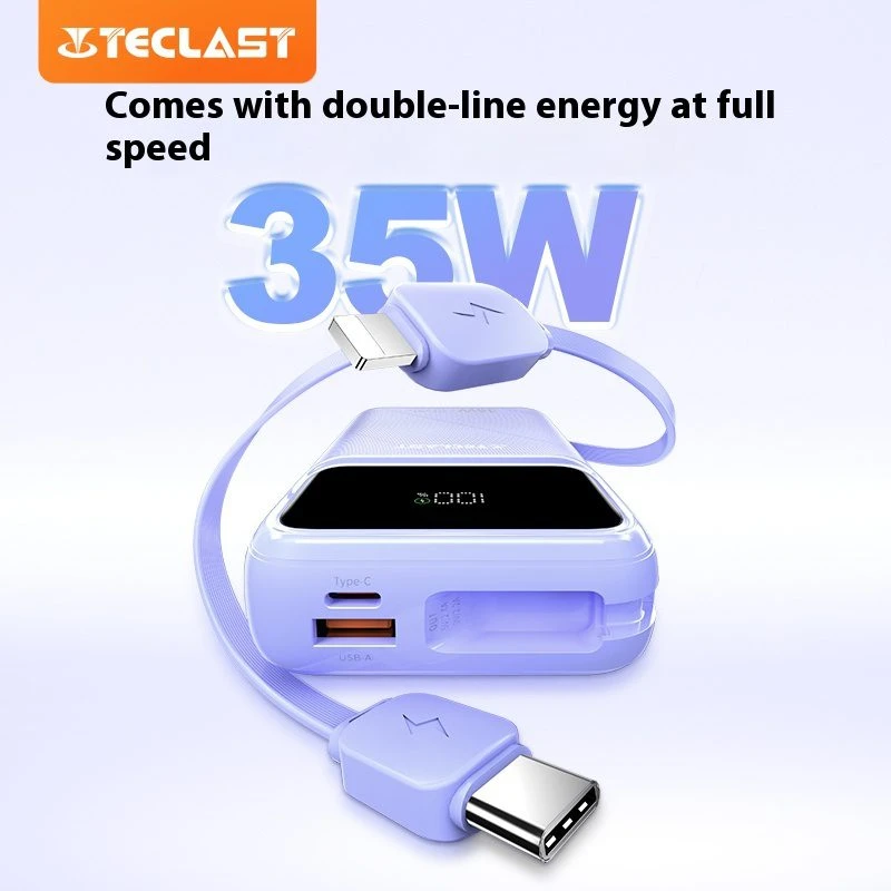 TECLAST Powerbank Q20 Pro 20000mAh Μωβ 35W