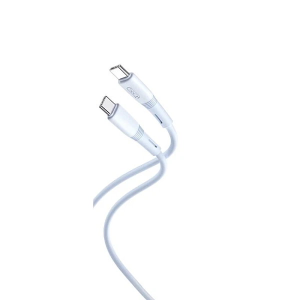 XO NB-Q226B USB 2.0 Cable USB-C male - USB-C 60W Λευκό 1m