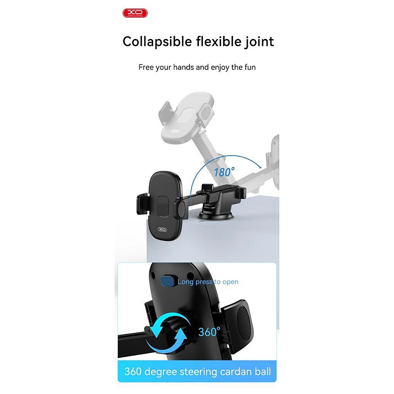 XO C121 Cup Holder Βάση στήριξης κινητού αυτοκινήτου με βεντούζα Μαύρη XO C121 Cup Holder Βάση στήριξης κινητού αυτοκινήτου με βεντούζα Μαύρη