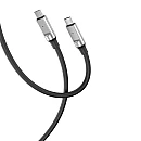 XO NB-Q252B SILICONE USB 2.0 Cable USB-C to USB-C 60W Μαύρο 1m XO NB-Q252B SILICONE USB 2.0 Cable USB-C to USB-C 60W Μαύρο 1m