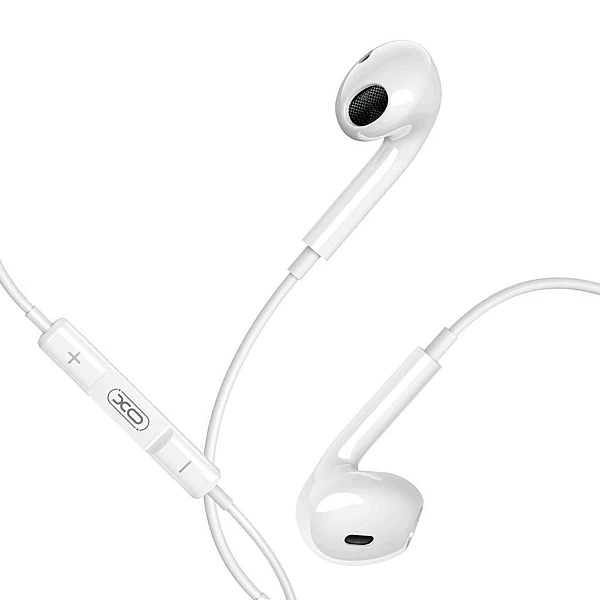 XO - EP74 Earbuds Headset Type C Ακουστικά Handsfree Λευκό χρώμα