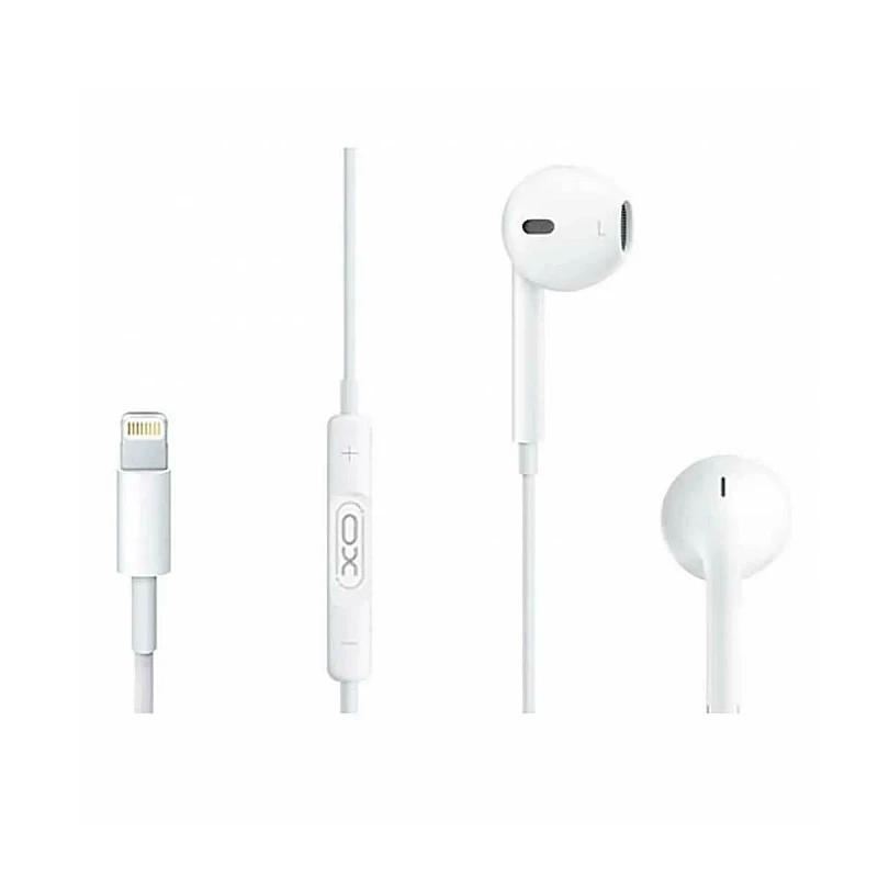 XO EP13 Earbuds Handsfree με Βύσμα Lightning Λευκό Ακουστικά με μικρόφωνο XO EP13 Earbuds Handsfree με Βύσμα Lightning Λευκό Ακουστικά με μικρόφωνο