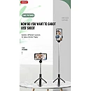 XO SS08 Selfie Stick Τρίποδο Κινητού με Bluetooth Μαύρο XO SS08 Selfie Stick Τρίποδο Κινητού με Bluetooth Μαύρο