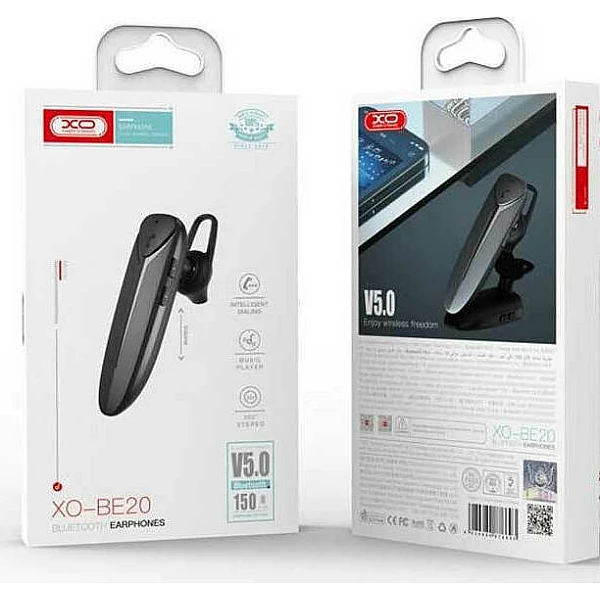 XO BE20 Earbud Bluetooth Handsfree Ακουστικό Μαύρο