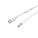 XO NBR192B USB 2.0 Cable USB-C male - 3.5mm male Λευκό προέκταση 1m XO NBR192B USB 2.0 Cable USB-C male - 3.5mm male Λευκό προέκταση 1m