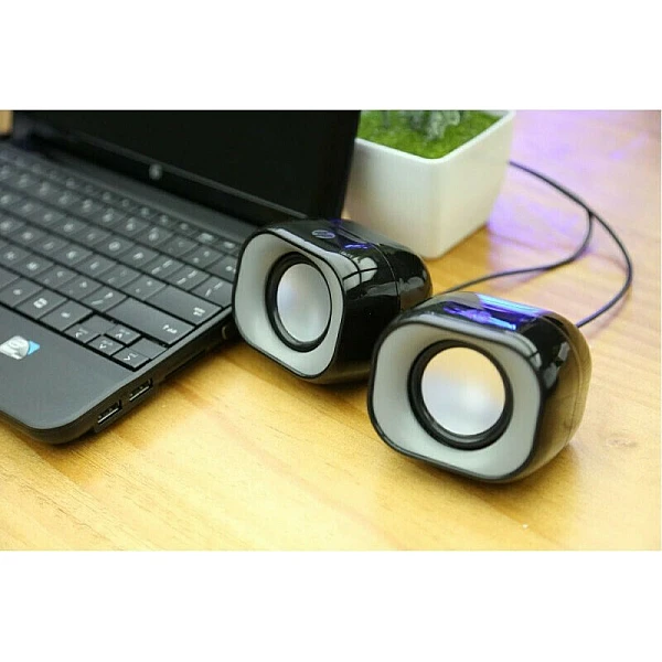 HP DHS-2111 Ηχεία Υπολογιστή 2.0 με Ισχύ 6W σε Μαύρο Χρώμα