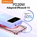 TECLAST Powerbank Q20 Pro 20000mAh Μωβ 35W