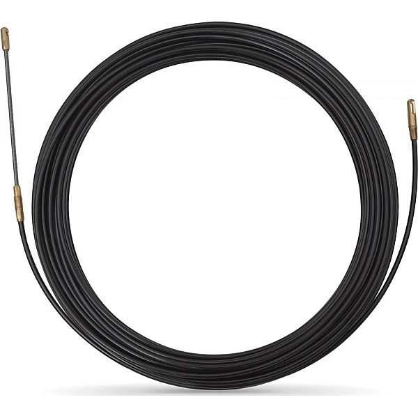 Ατσαλίνα Nylon με αποσπώμενα άκρα 4mm - 10m μαύρη AK-AT-005 Evik