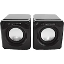 Ηχεία ESPERANZA 2.0 Leggiero EP111 Cube USB - 2 x 3W σε μάυρο χρώμα Ηχεία ESPERANZA 2.0 Leggiero EP111 Cube USB - 2 x 3W σε μάυρο χρώμα