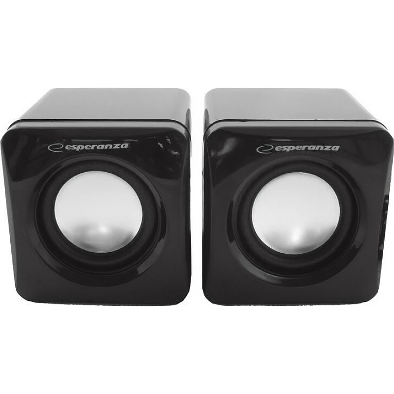 Ηχεία ESPERANZA 2.0 Leggiero EP111 Cube USB - 2 x 3W σε μάυρο χρώμα Ηχεία ESPERANZA 2.0 Leggiero EP111 Cube USB - 2 x 3W σε μάυρο χρώμα