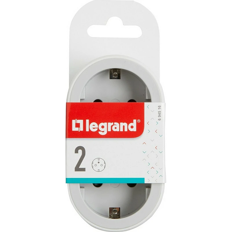 LEGRAND Πολύπριζο Ασφαλείας Σούκο σε 2 Πρίζες Σούκο Λευκό-Γκρι 694516 LEGRAND Πολύπριζο Ασφαλείας Σούκο σε 2 Πρίζες Σούκο Λευκό-Γκρι 694516
