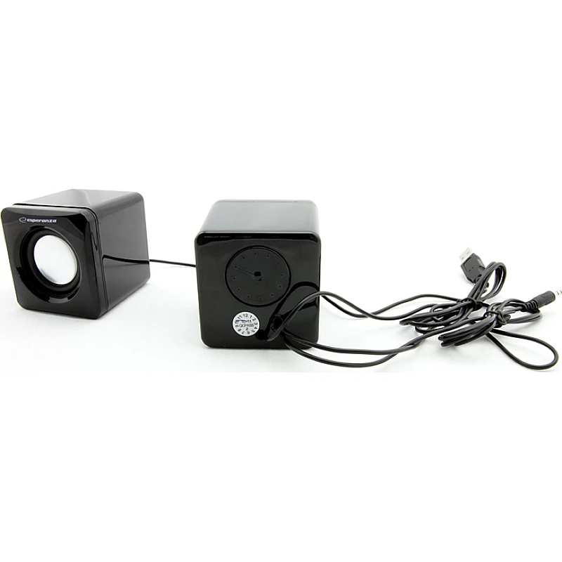 Ηχεία ESPERANZA 2.0 Leggiero EP111 Cube USB - 2 x 3W σε μάυρο χρώμα Ηχεία ESPERANZA 2.0 Leggiero EP111 Cube USB - 2 x 3W σε μάυρο χρώμα