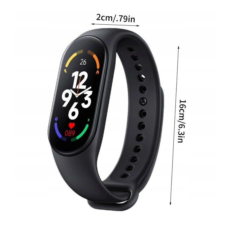 M7 Smart Band 7 Activity Tracker με Παλμογράφο Μαύρο M7 Smart Band 7 Activity Tracker με Παλμογράφο Μαύρο