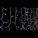 Χριστουγεννιάτικα λαμπάκια LED Βροχή 100Led 180x60cm με διάφανο καλώδιο, Ψυχρό λευκό Αδιάβροχη IP44 601-11350 EUROLAMP