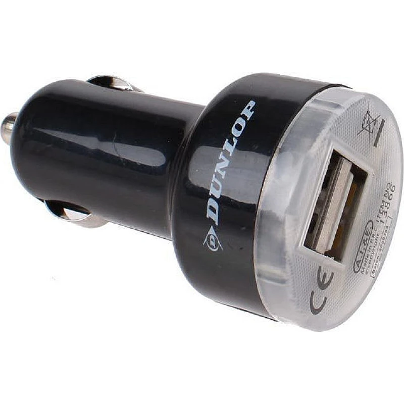 DUNLOP 13866 Φορτιστής αυτοκινήτου 2 usb 2,1A μαύρος DUNLOP 13866 Φορτιστής αυτοκινήτου 2 usb 2,1A μαύρος