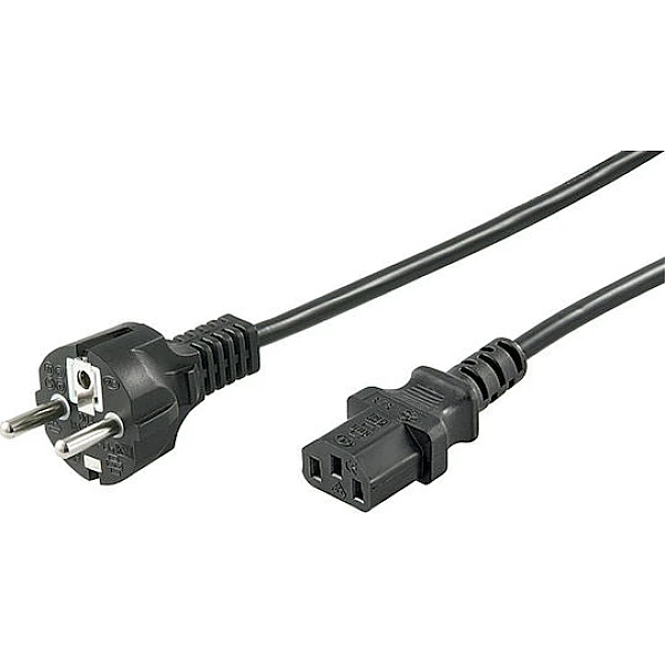 Καλώδιο Τροφοδοσίας Schuko - IEC C13 Cable 1.2m μαύρο χρώμα 40023 OEM