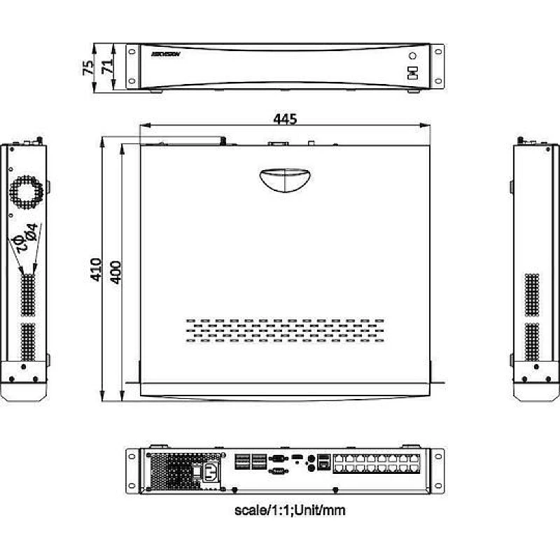 Hikvision Καταγραφικό NVR WiFi 32 Καναλιών με Ανάλυση 4K DS-7732NXI-K4 Hikvision Καταγραφικό NVR WiFi 32 Καναλιών με Ανάλυση 4K DS-7732NXI-K4