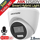 Hikvision DS-2CE78K0T-LFS CCTV Κάμερα Παρακολούθησης Smart Hybrid Light  Full HD+ 5MP Αδιάβροχη με Μικρόφωνο και Φακό 2.8mm 