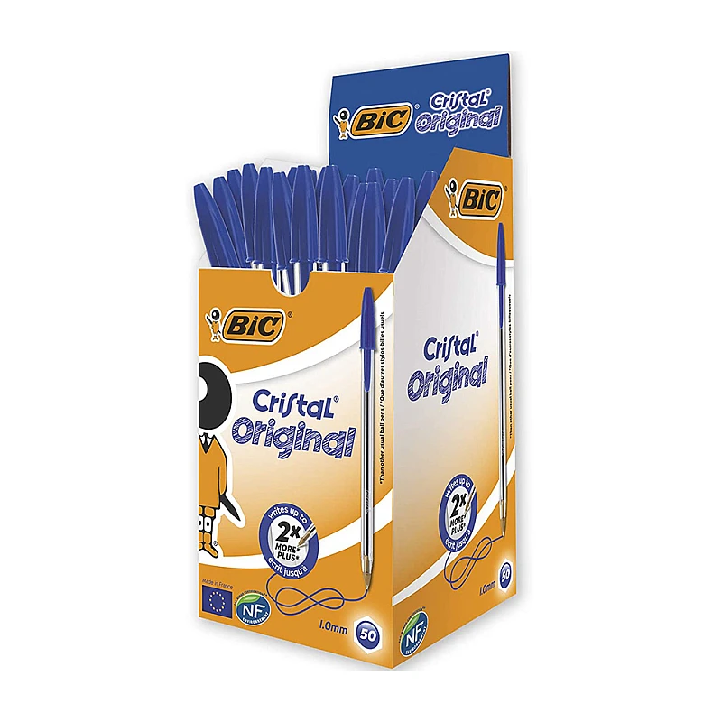 Στυλό Bic Διαρκεάς Cristal Μπλε 1.0mm medium 08633 1 τεμ. Στυλό Bic Διαρκεάς Cristal Μπλε 1.0mm medium 08633 1 τεμ.