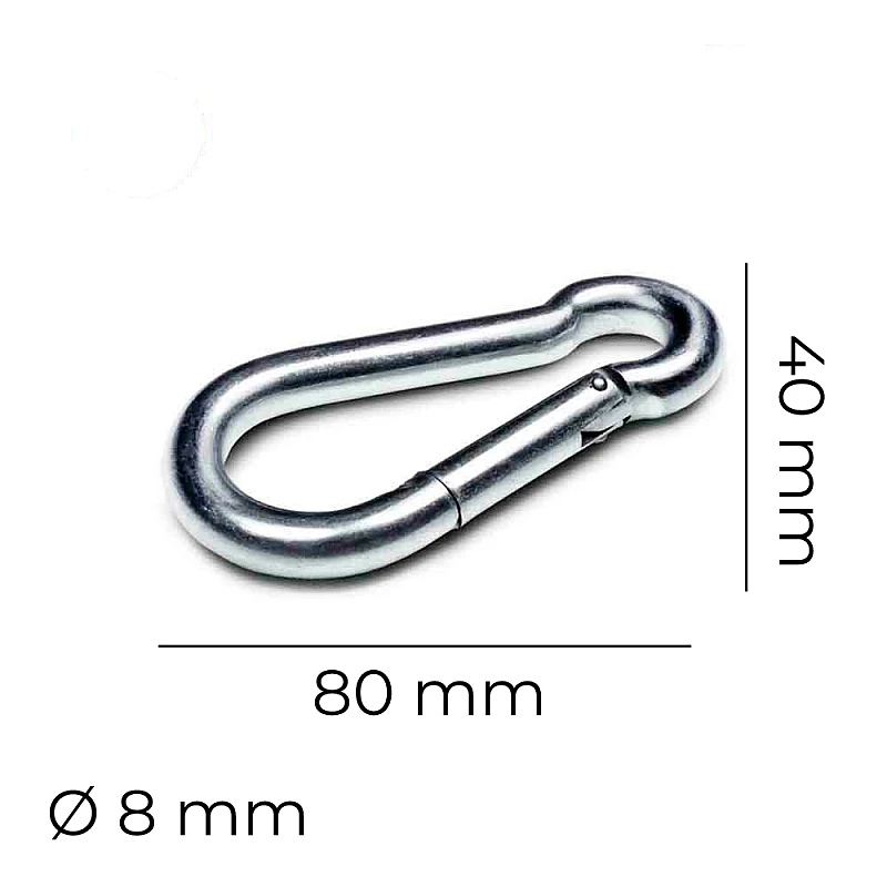 Κρίκος καραμπινέρ Φ8X80mm μεταλλικός 08808 EDM Κρίκος καραμπινέρ Φ8X80mm μεταλλικός 08808 EDM