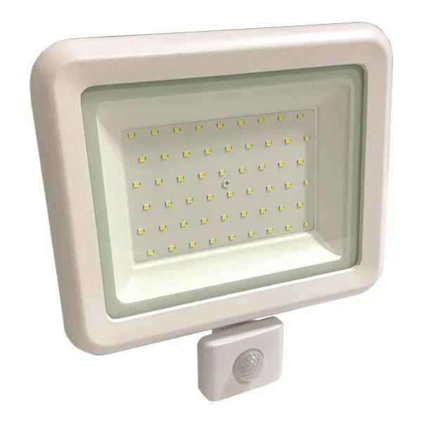 Προβολέας LED PLUS 50W  Ψυχρό λευκό 6500K Λευκός με περιστρεφόμενο ανιχνευτή 147-69659