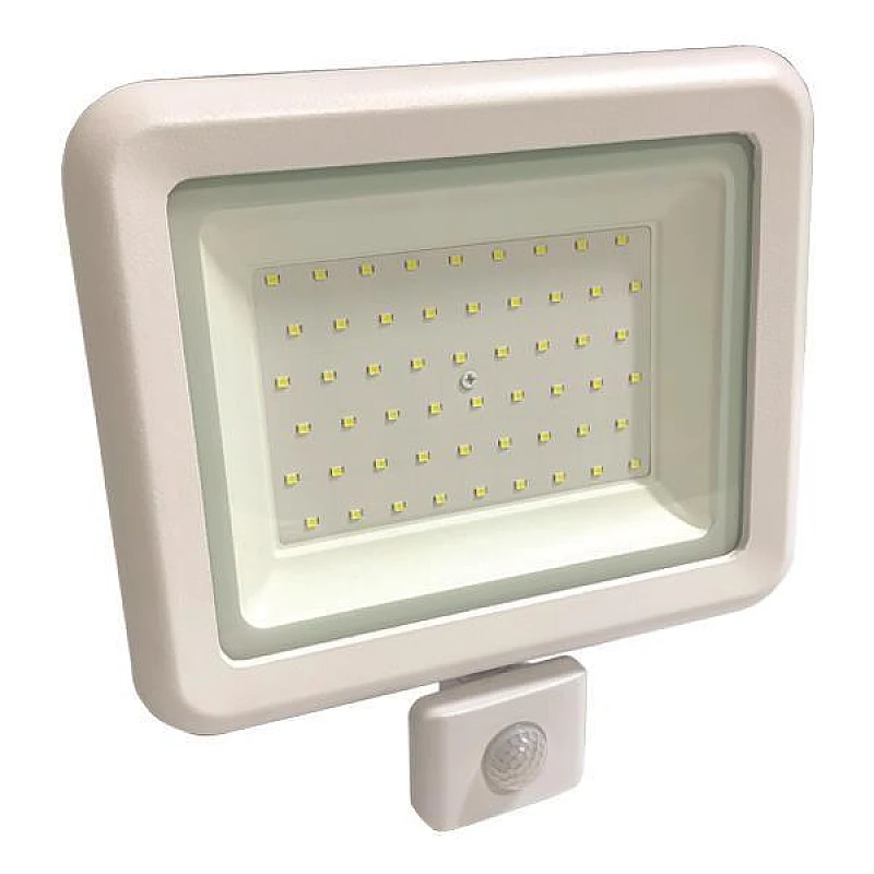 Προβολέας LED PLUS 50W Ψυχρό λευκό 6500K Λευκός με περιστρεφόμενο ανιχνευτή 147-69659 Προβολέας LED PLUS 50W Ψυχρό λευκό 6500K Λευκός με περιστρεφόμενο ανιχνευτή 147-69659