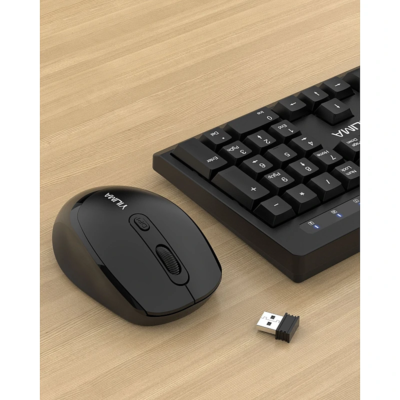 YILIMA QS-801 ασύρματο πληκτρολόγιο και ποντίκι Combo Αδιάβροχο, Εργονομικό για Υπολογιστές Αγγλικό US YILIMA QS-801 ασύρματο πληκτρολόγιο και ποντίκι Combo Αδιάβροχο, Εργονομικό για Υπολογιστές Αγγλικό US