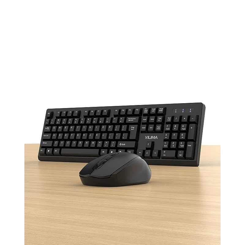 YILIMA QS-801 ασύρματο πληκτρολόγιο και ποντίκι Combo Αδιάβροχο, Εργονομικό για Υπολογιστές Αγγλικό US YILIMA QS-801 ασύρματο πληκτρολόγιο και ποντίκι Combo Αδιάβροχο, Εργονομικό για Υπολογιστές Αγγλικό US