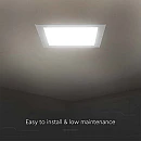 LED mini Πάνελ Φωτιστικό Οροφής χωνευτό Τετράγωνο 18Watt Φυσικό λευκό 4000K 10487 V-TAC LED mini Πάνελ Φωτιστικό Οροφής χωνευτό Τετράγωνο 18Watt Φυσικό λευκό 4000K 10487 V-TAC