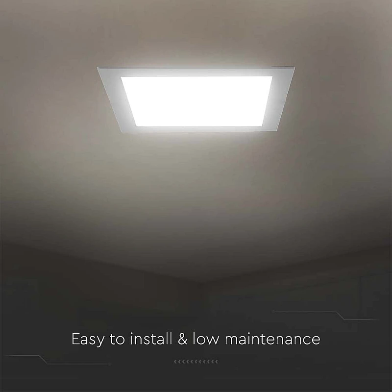 LED mini Πάνελ Φωτιστικό Οροφής χωνευτό Τετράγωνο 18Watt Φυσικό λευκό 4000K 10487 V-TAC LED mini Πάνελ Φωτιστικό Οροφής χωνευτό Τετράγωνο 18Watt Φυσικό λευκό 4000K 10487 V-TAC