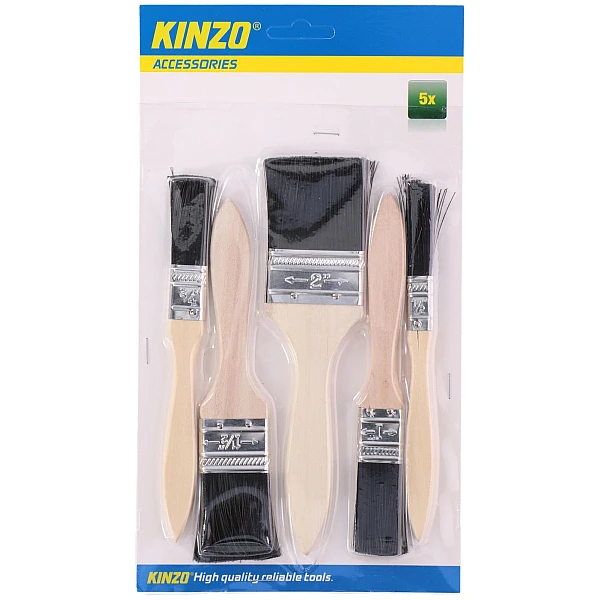 KINZO Σετ Πινέλων Βαφής 5τμχ 12-19-25-38-50mm 79303